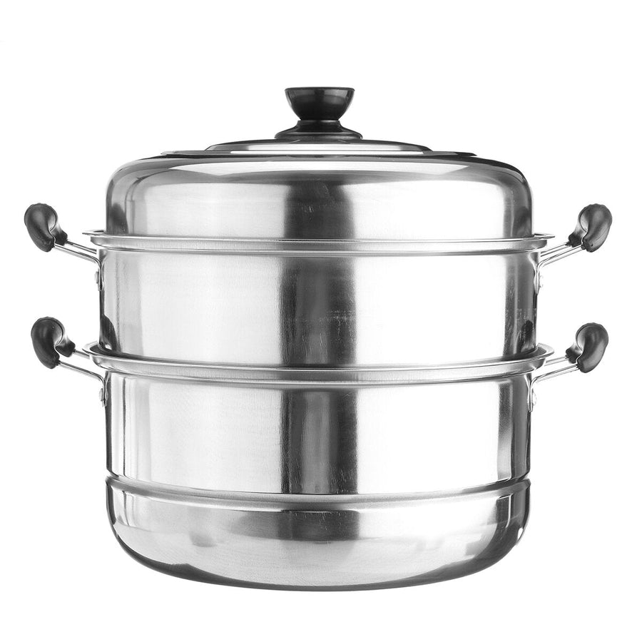 3 Tier Stainless Steel Pot Steamer Steam Cooking Cooker Cookware Hot Pot Kitchen Cooking Tools Image 1
