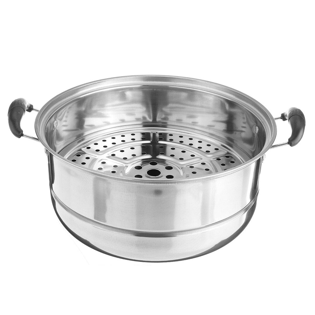 3 Tier Stainless Steel Pot Steamer Steam Cooking Cooker Cookware Hot Pot Kitchen Cooking Tools Image 4