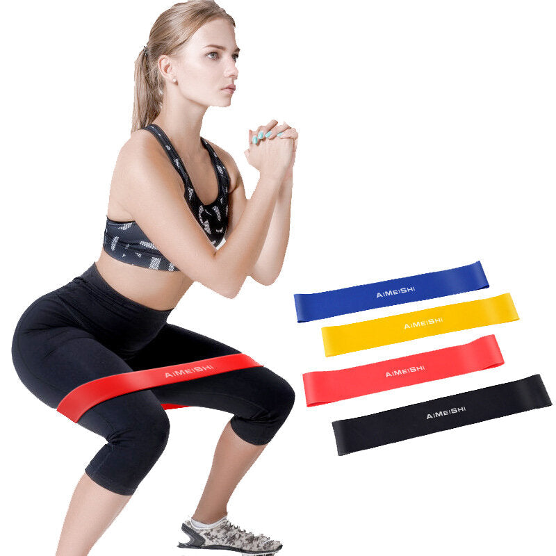 3Pcs/Set 20lb+30lb+40lb Yoga Resistance Bands Stretching Rubber Loop Exercise Pilates Fitness Equipment Image 2