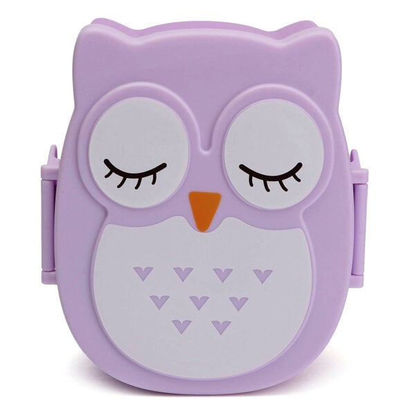 900ml Plastic Bento Lunch Box Square Cartoon Owl Microwave Oven Food Container Image 7