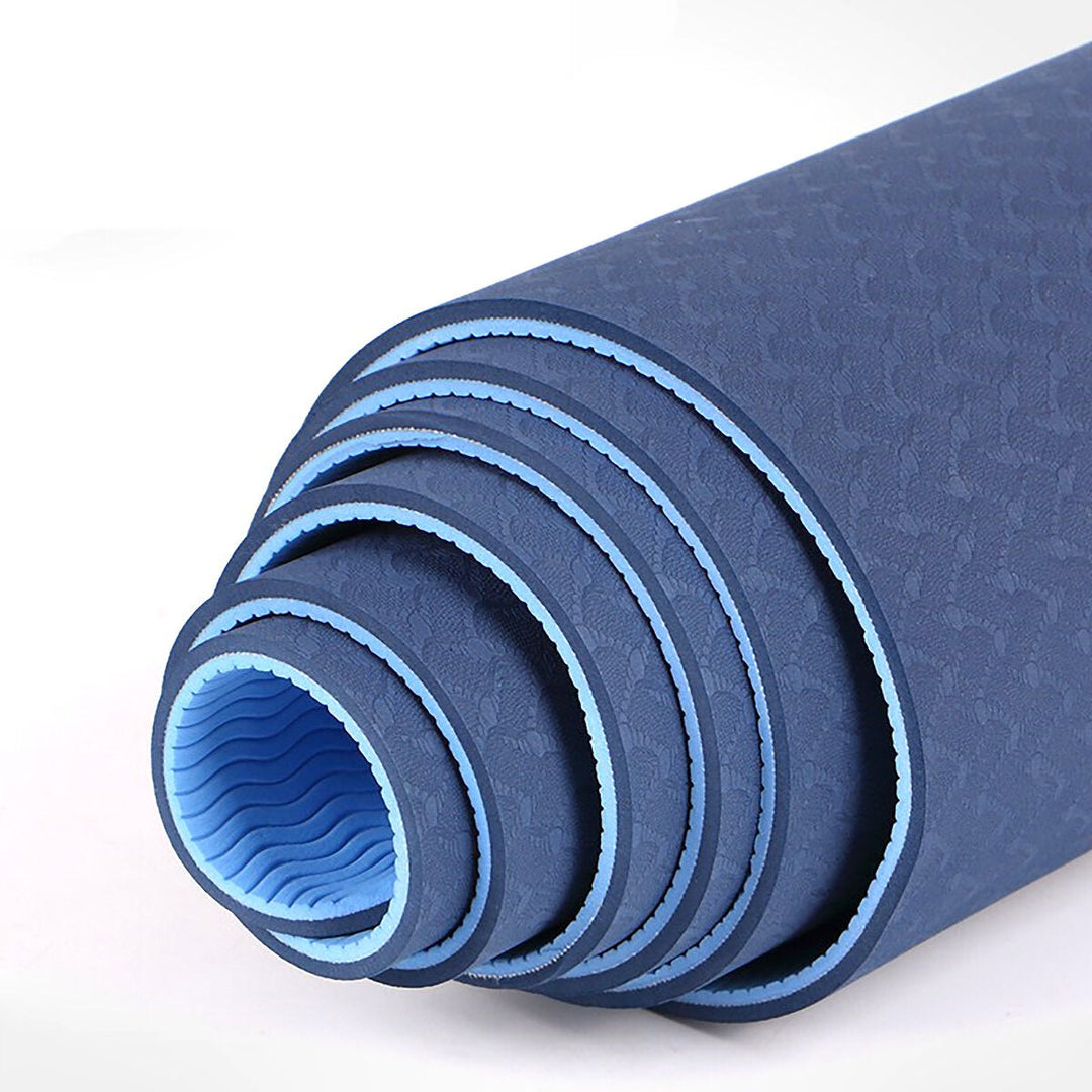 6MM Thicken Non-Slip Texture Professional Yoga Mats w/ Carrying Bag Home Pilates Workout Fitness Mat Image 4