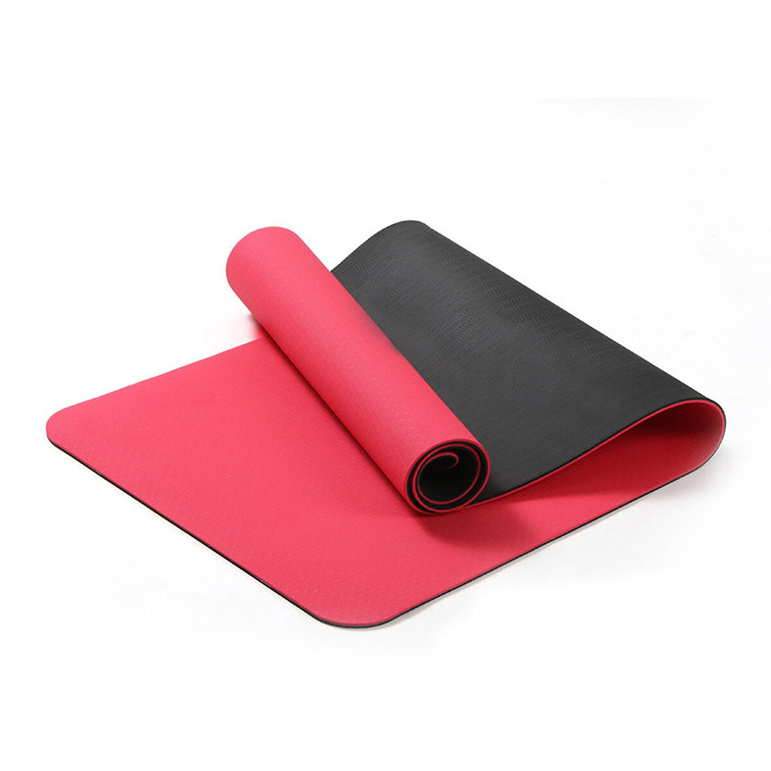 6MM Thicken Non-Slip Texture Professional Yoga Mats w/ Carrying Bag Home Pilates Workout Fitness Mat Image 7