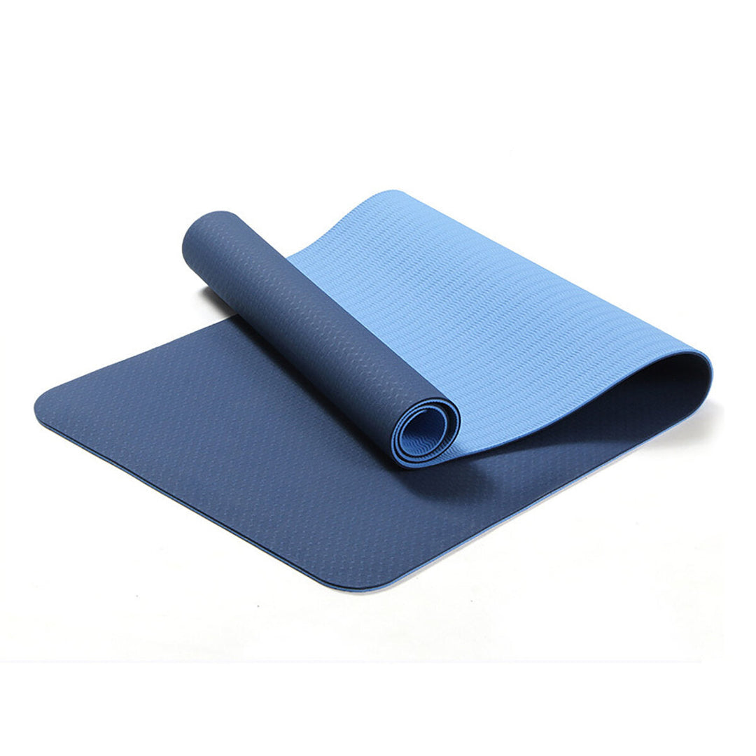 6MM Thicken Non-Slip Texture Professional Yoga Mats w/ Carrying Bag Home Pilates Workout Fitness Mat Image 9
