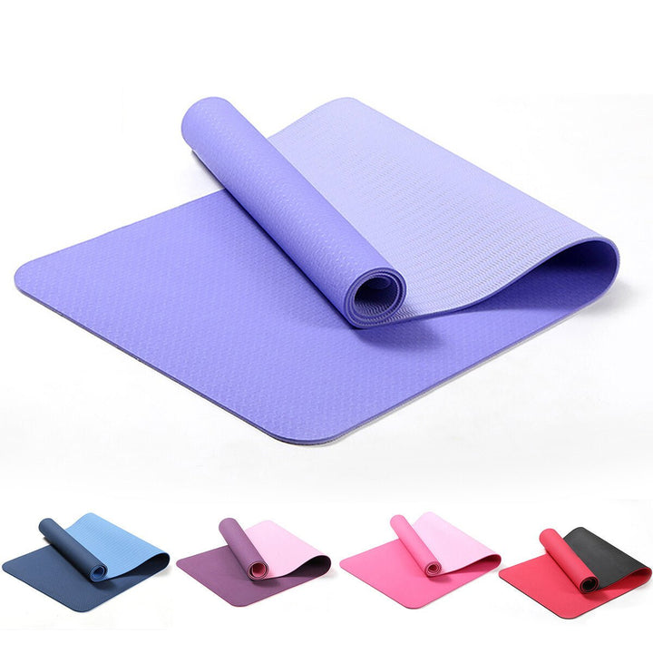 6MM Thicken Non-Slip Texture Professional Yoga Mats w/ Carrying Bag Home Pilates Workout Fitness Mat Image 11