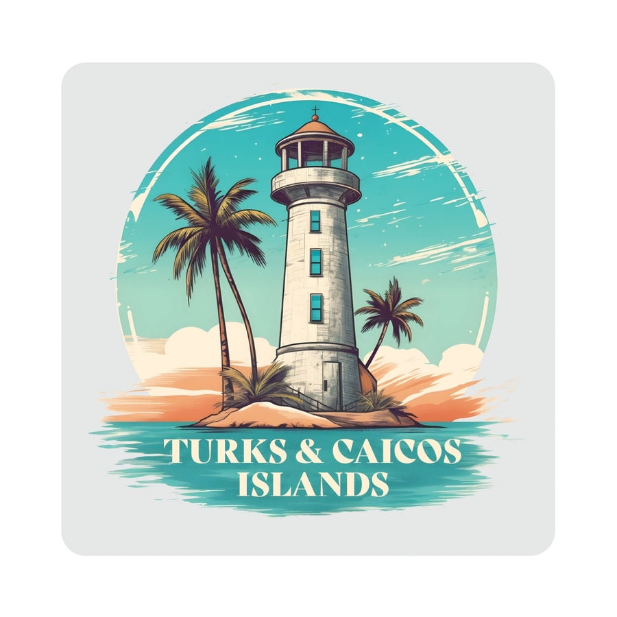 Turks And Caicos Design A Souvenir 4x4-Inch Coaster Acrylic 4 Pack Image 1