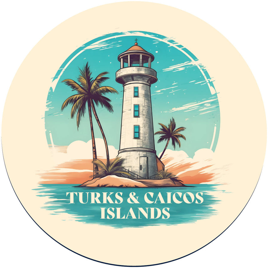 Turks And Caicos Design A Souvenir Coaster Paper 4 Pack Image 1