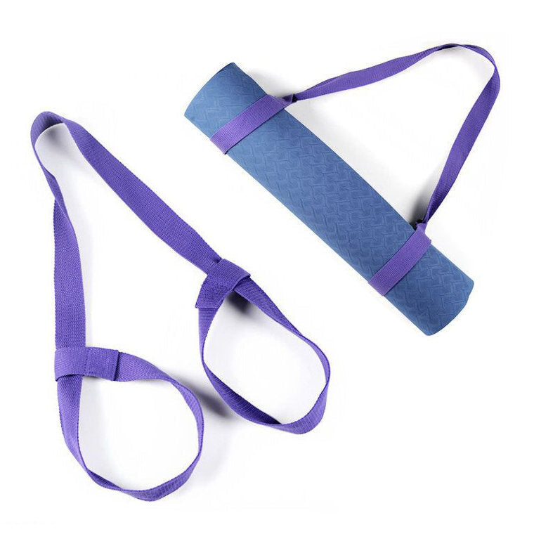 Cotton Yoga Mat Strap Sling 37-59inch for Standard Thick Fitness Yoga Mats Yoga Strap Image 1
