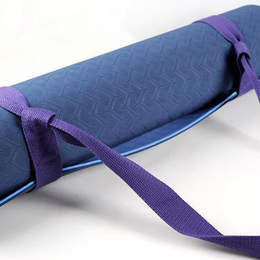 Cotton Yoga Mat Strap Sling 37-59inch for Standard Thick Fitness Yoga Mats Yoga Strap Image 2