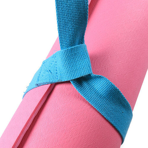Cotton Yoga Mat Strap Sling 37-59inch for Standard Thick Fitness Yoga Mats Yoga Strap Image 3