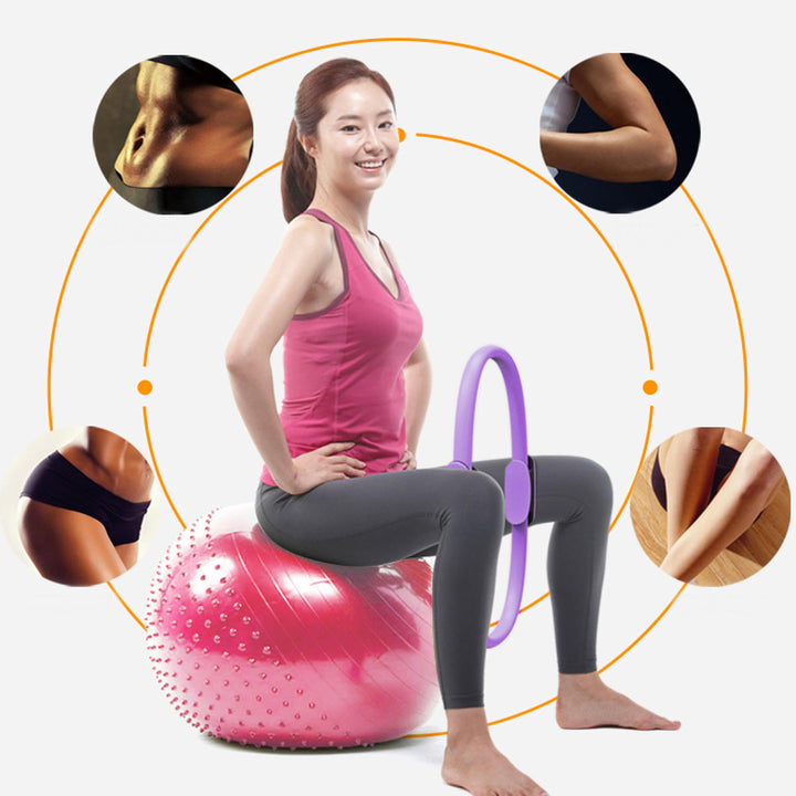 Dual Pilates Ring Body Beauty Sports Fitness Yoga Circle Yoga Exercise Tools Image 4