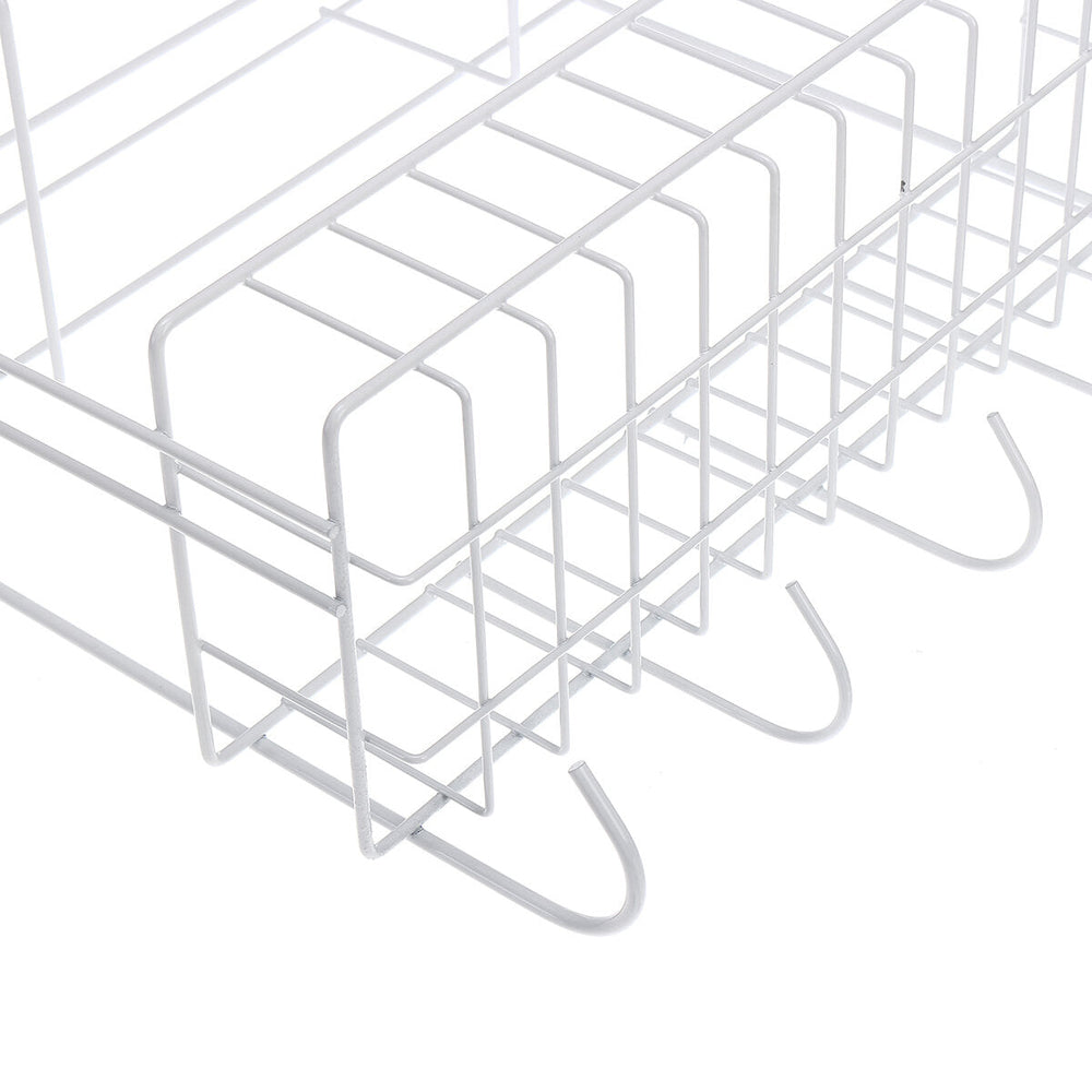 Five Tiers Steel Over Sink Dish Drying Rack Storage Multifunctional Arrangement for Kitchen Counter Image 2