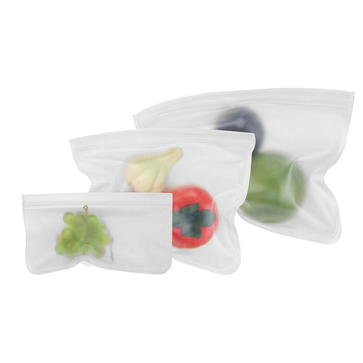 Food Storage Bags Reusable Silicone Containers for Lunch Vegetable Resealable Kitchen Storage Bag Image 4