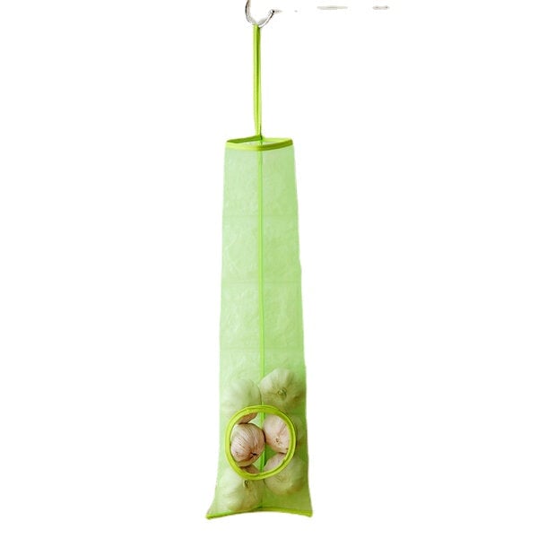 Hanging Mesh Storage Bag Kitchen Reusable Grocery Potato Garlic Fruit Organizer Image 6