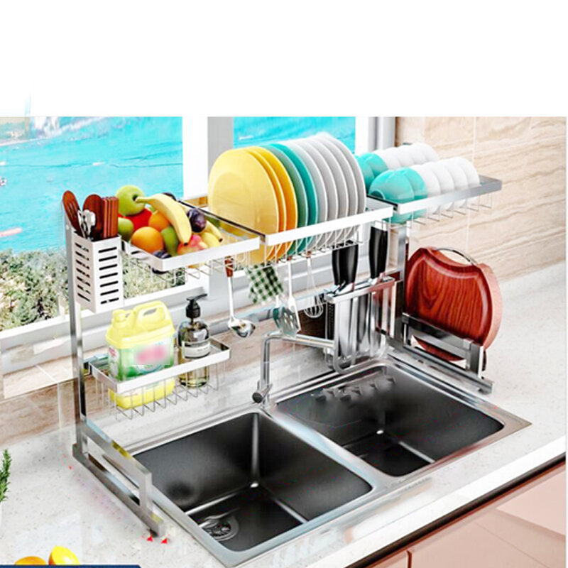 Kitchen Storage Rack Multilayer Plastic Storages Household Arrangement for Kitchen Dishes Image 2