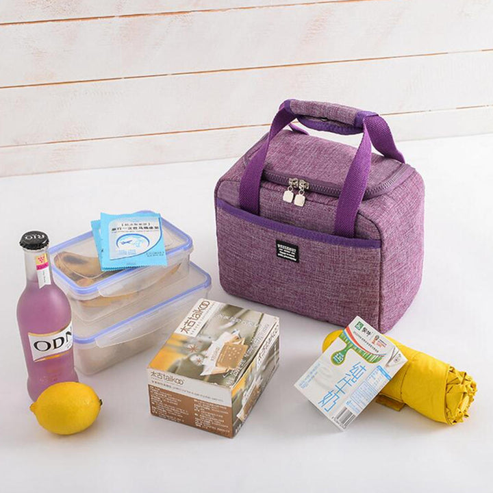 Insulated Lunch Bag Soft Cooler Bag Waterproof Thermal Work School Picnic Bento Storage Carry Case Image 7