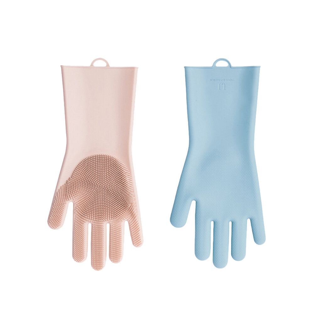 Magic Silicone Cleaning Gloves Kitchen Foaming Glove Heat Insulation Gloves Pot Pan Oven Mittens Cooking Glove Image 2