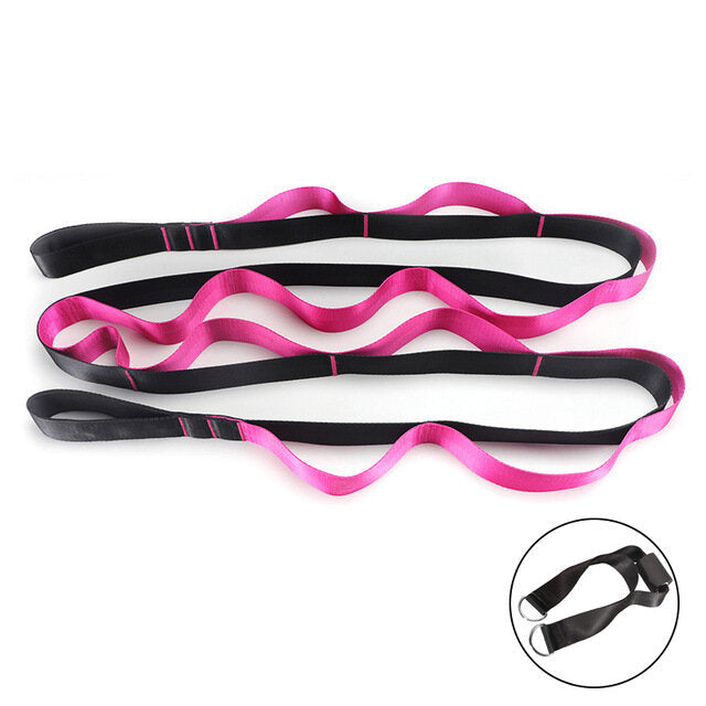 Lengthened Nylon Fitness Yoga Band Tension Stretching Belt Pull Strap Home Pilates Resistance Bands Image 8