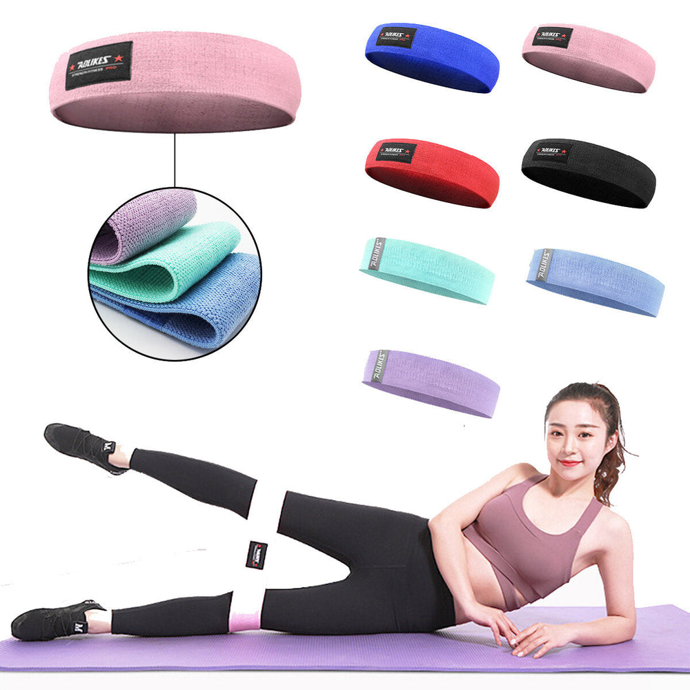 Multi-Colors M-XL Home Resistance Bands Hip Training Fitness Yoga Stretch Pull Up Assist Bands Rubber Band Image 2