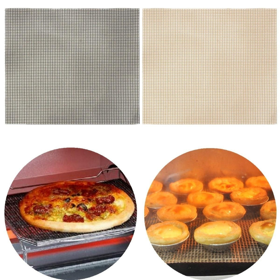 Non Stick Oven Baking Mesh Sheet Tray Crispy Chips Pizza BBQ Grill Pan Image 1