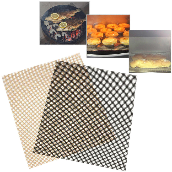 Non Stick Oven Baking Mesh Sheet Tray Crispy Chips Pizza BBQ Grill Pan Image 6
