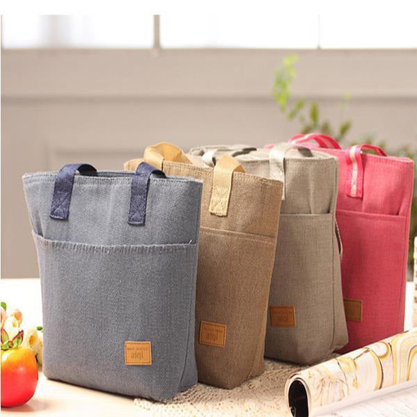 Portable Insulated Cooler Lunch Tote Bag Square Food Picnic Storage Container Image 2