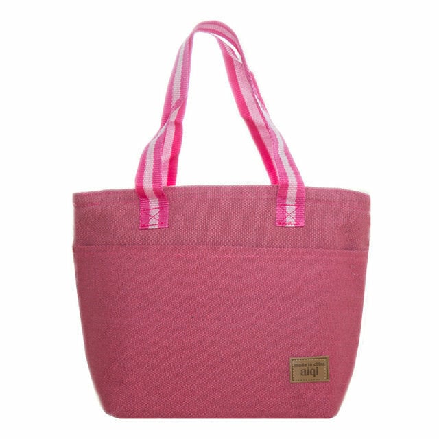 Portable Insulated Cooler Lunch Tote Bag Square Food Picnic Storage Container Image 1