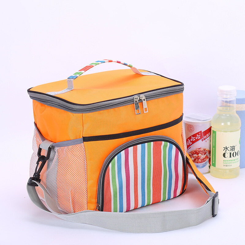 Portable Lunch Bag Thermal Insulated Snack Lunch Box Carry Tote Storage Bag Travel Picnic Food Pouch Image 12