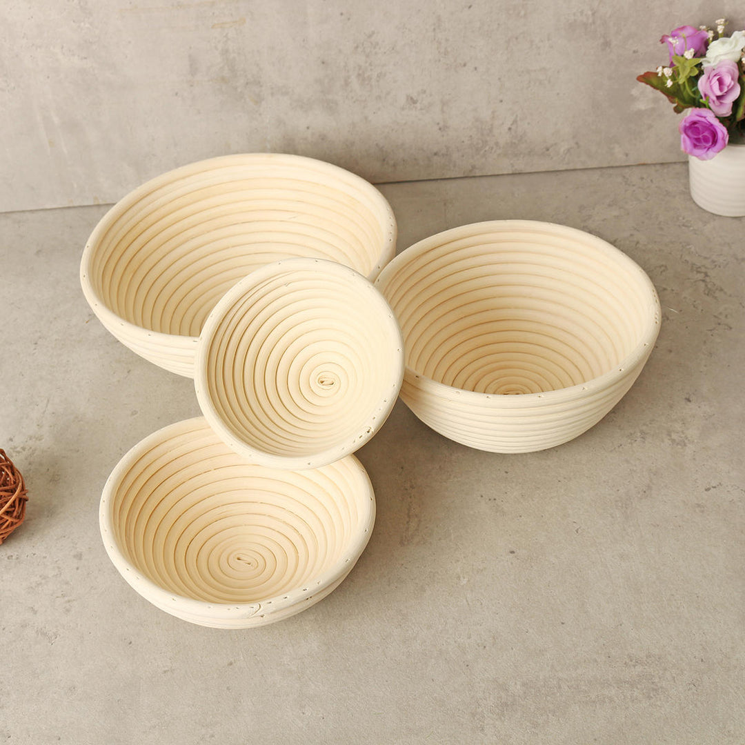 Round Banneton Brotform Rattan Basket Bread Dough Proofing Rising Loaf Proving 4 Sizes Image 6