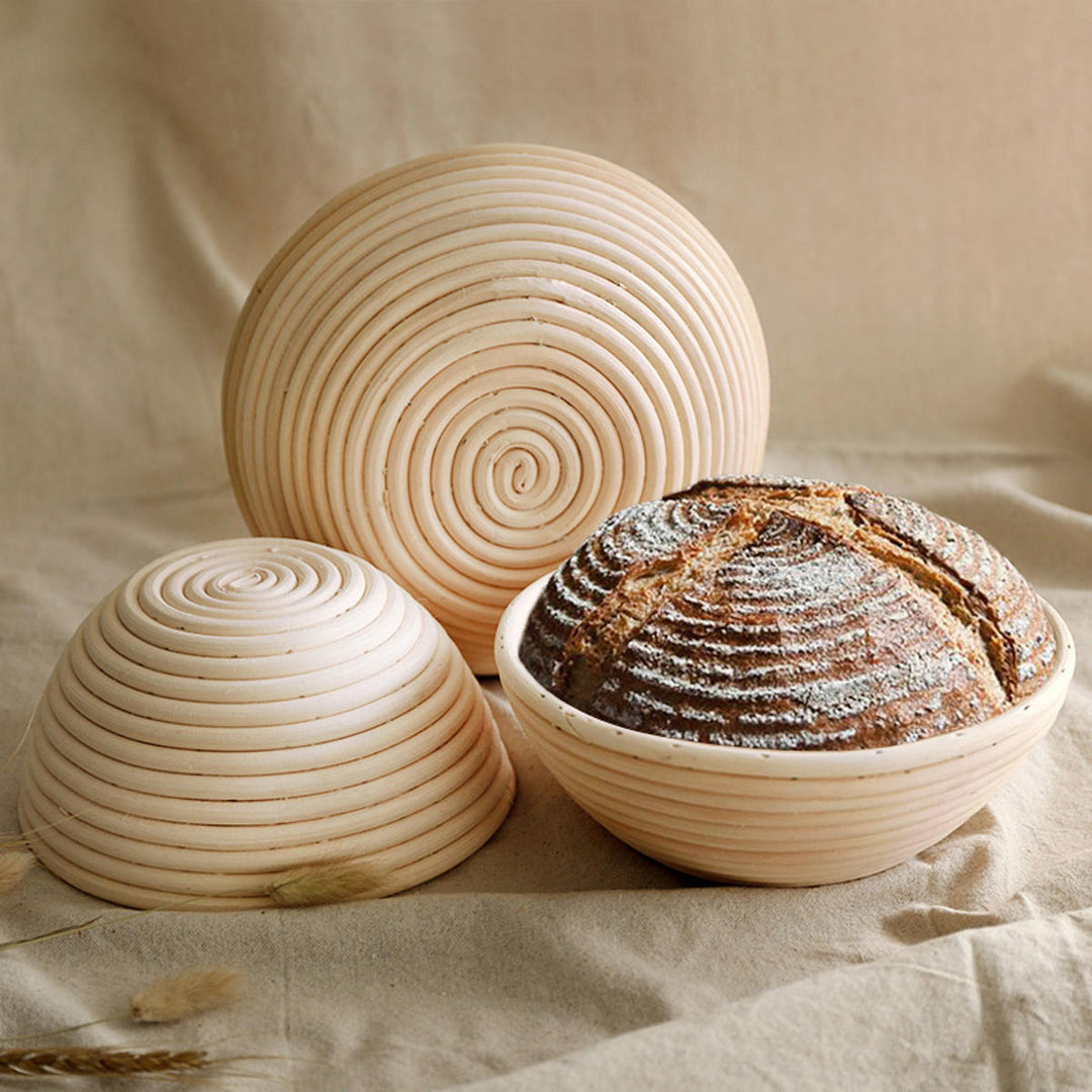 Round Banneton Brotform Rattan Basket Bread Dough Proofing Rising Loaf Proving 4 Sizes Image 7