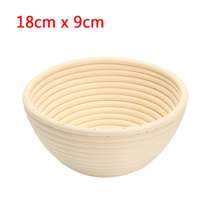 Round Banneton Brotform Rattan Basket Bread Dough Proofing Rising Loaf Proving 4 Sizes Image 10