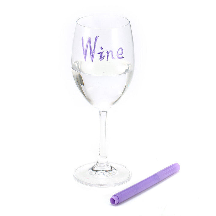 Reusable Washable Non-toxic Wine Glass Maker Pen Wine Charm Accessories Bar Tools Image 4