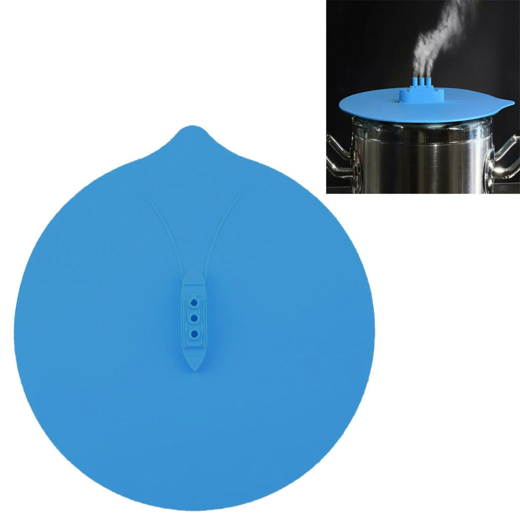 Silicone Ship Steaming Lid Steam Boat Pot Lid Pot Cover Food Fresh Covers Kitchen Cooking Tool Image 4