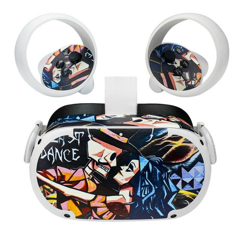 Sticker Stickers Headset Cartoon Decals Protective PVC Skin for Oculus Quest 2 VR Glasses Accessories Image 2