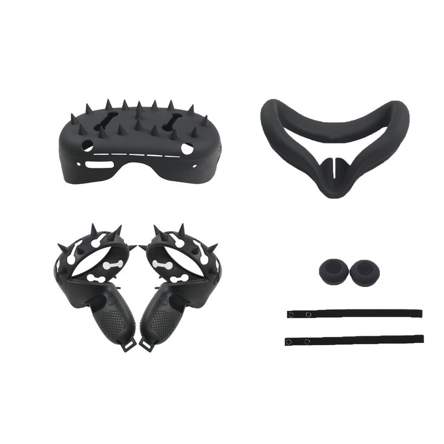 Touch Controller Silicone Grip Case Knuckle Strap Thumb Button Cap Front Cover Skin Eye Mask Pad For Oculus Quest 2 Image 1