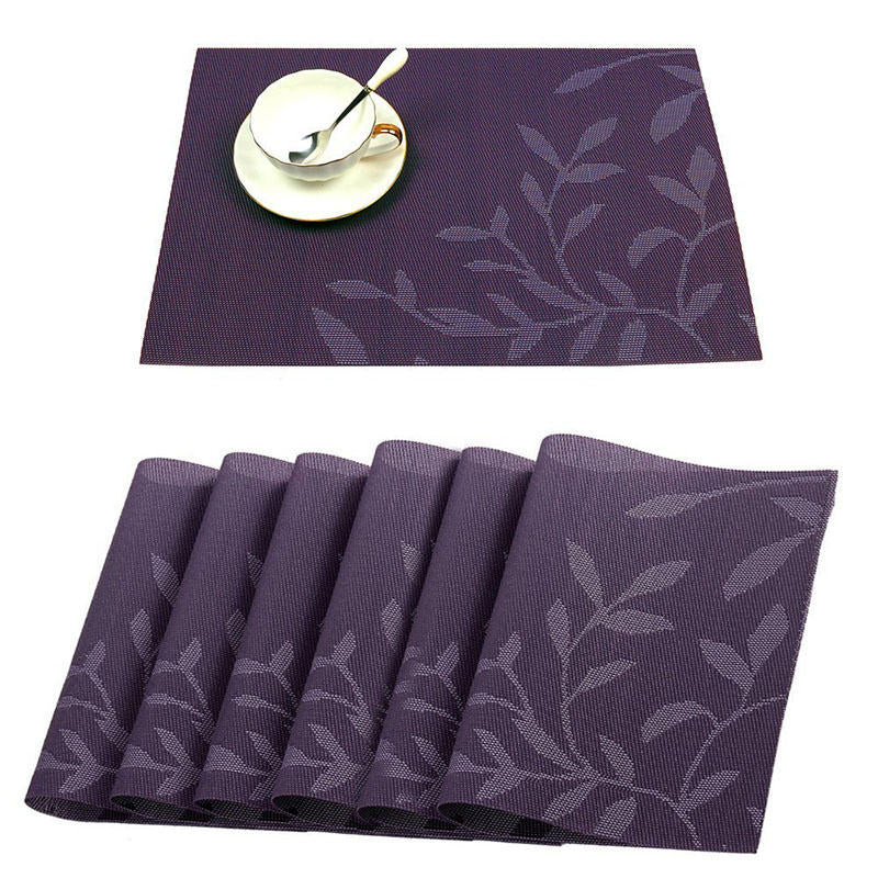 Washable Placemat for Dining Table Creative Heat Insulation Stain Resistant Anti-skid Eat Mats Image 1