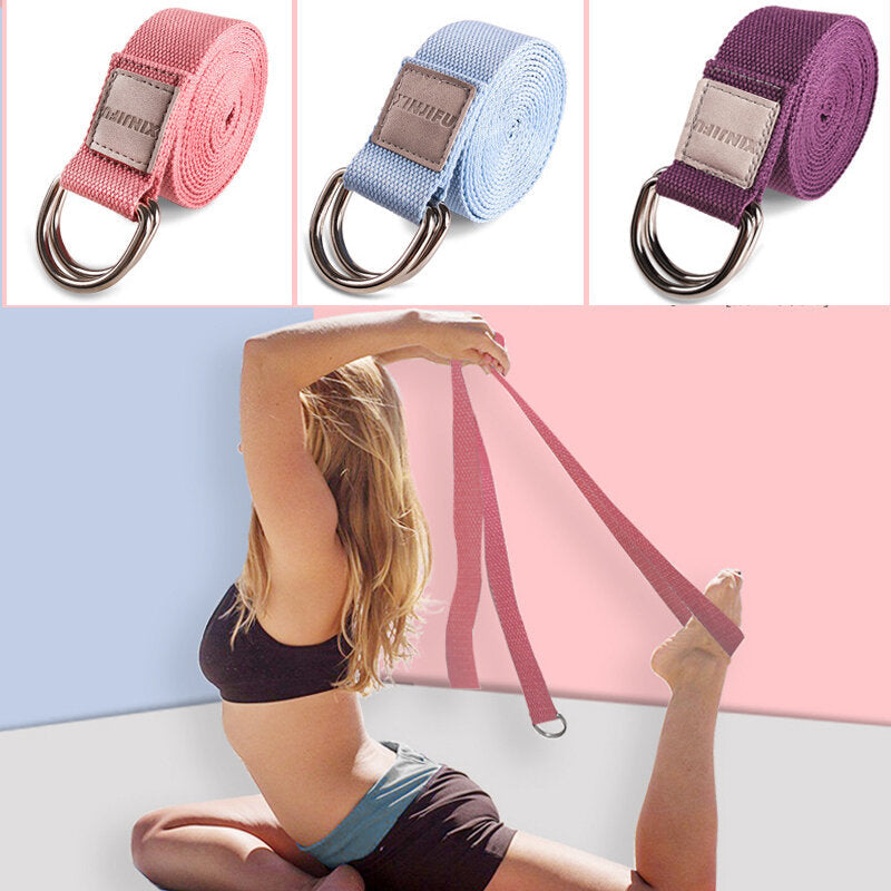 Yoga Stretch Strap D-Ring Inelastic Sport Fitness Arm Legs Waist Training Yoga Rope Exercise Tools Image 2