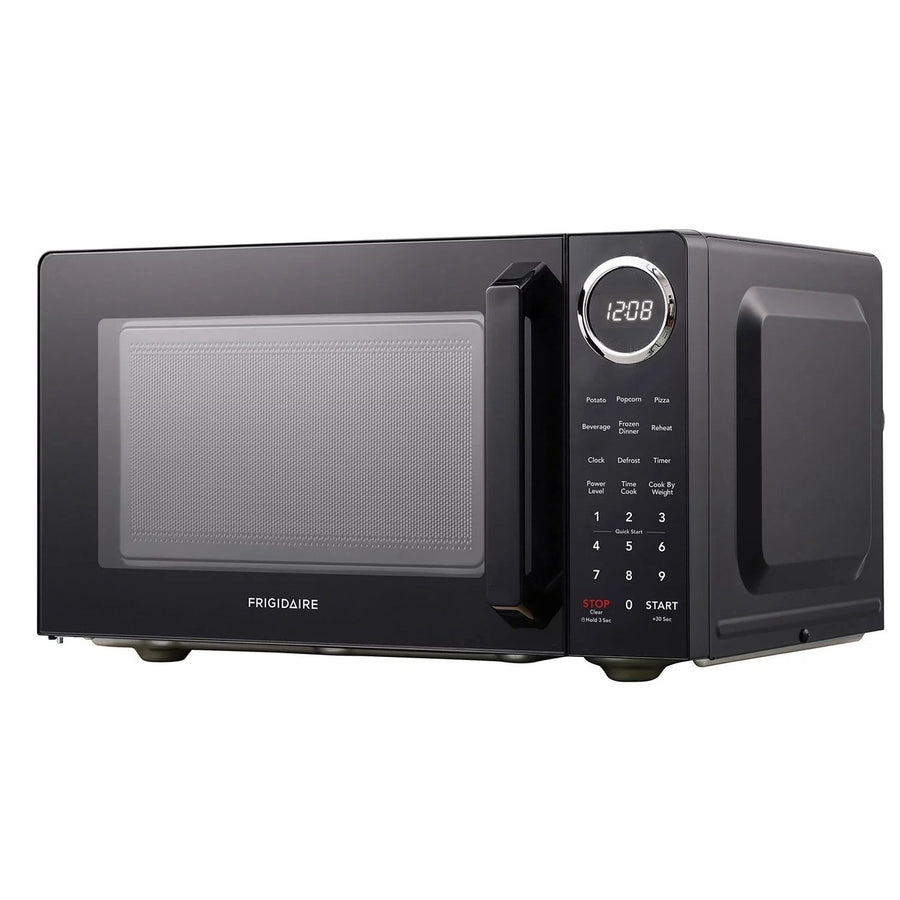 Frigidaire Black with Chrome 0.9 Cubic Foot Microwave Image 1