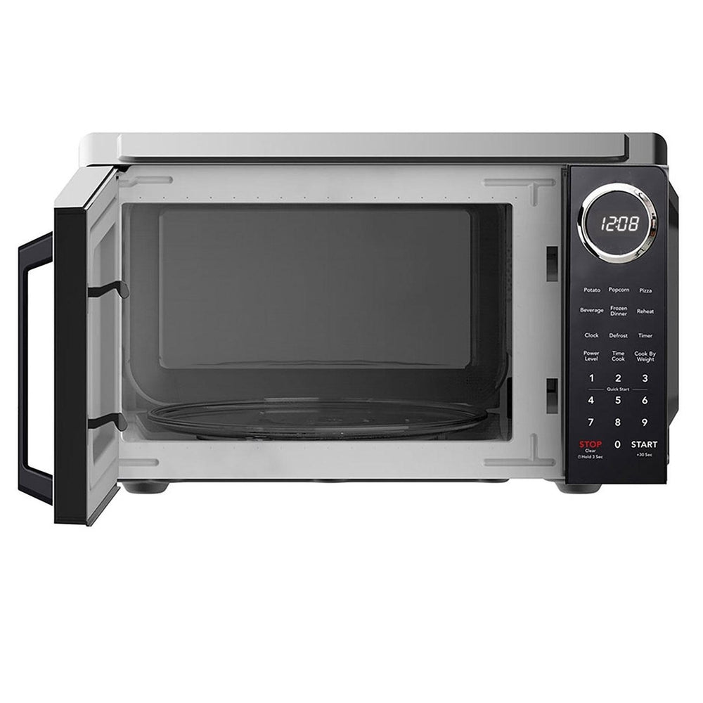 Frigidaire Black with Chrome 0.9 Cubic Foot Microwave Image 2