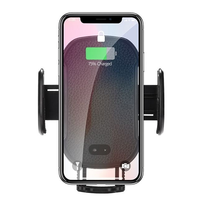 Wireless Charging Car Smartphone Mount with Auto Open and Close Image 1