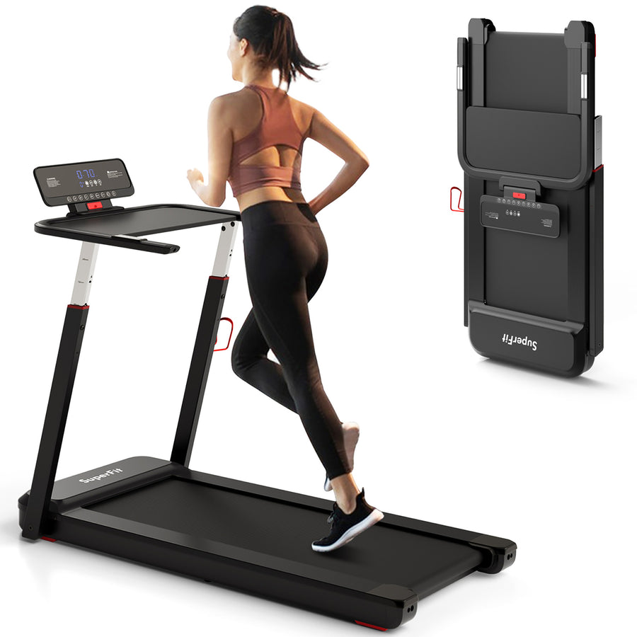 3HP Walking Running Jogging Exercise Machine APP Control Folding Treadmill Image 1