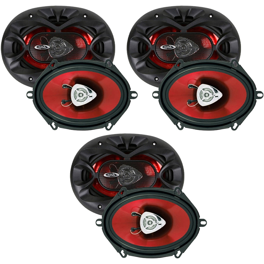 Pack of (3) Boss CH5720 250W Chaos Series 5" x 7" / 6" x 8" 2-Way Car Stereo Speakers Image 1