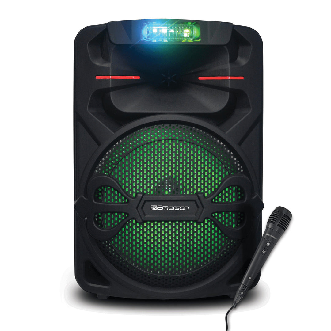 Emerson Portable 12" Bluetooth Party Speaker with Disco Lights Image 1
