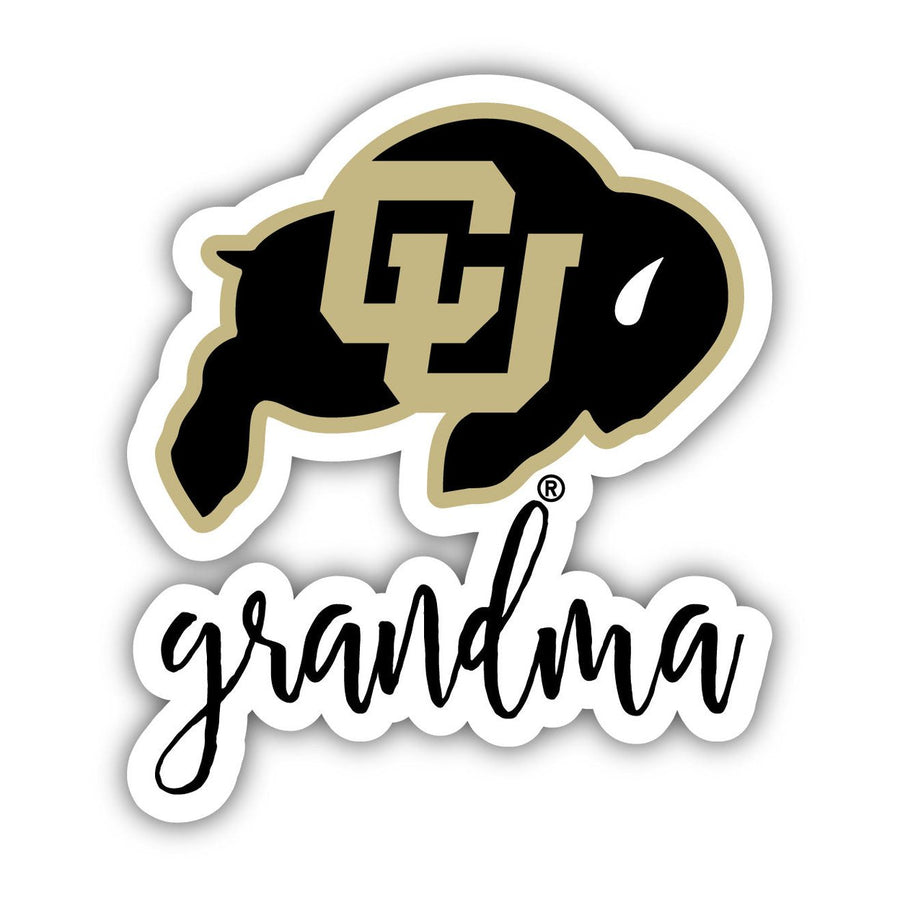 Colorado Buffaloes Proud Grandma 4-Inch NCAA High-Definition Magnet - Versatile Metallic Surface Adornment Image 1