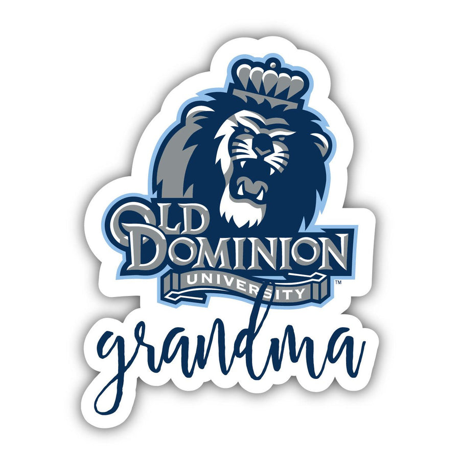 Old Dominion Monarchs Proud Grandma 4-Inch NCAA High-Definition Magnet - Versatile Metallic Surface Adornment Image 1