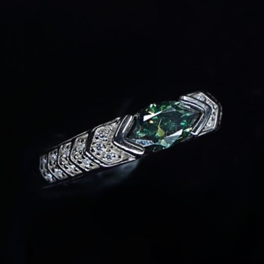 Eye of Horus Armor Full of Diamonds Simple Seal Set Zircon Ring Image 6