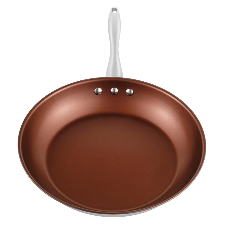Stainless Steel Pan by Ozeri with ETERNAa 100% PFOA and APEO-Free Non-Stick CoatingBronze Interior Image 6
