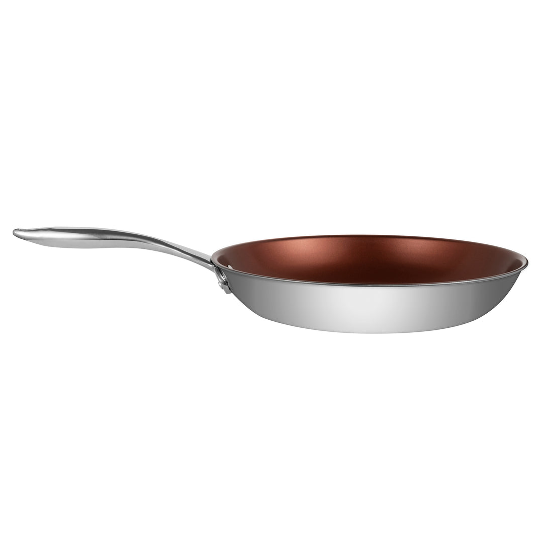 Stainless Steel Pan by Ozeri with ETERNAa 100% PFOA and APEO-Free Non-Stick CoatingBronze Interior Image 8