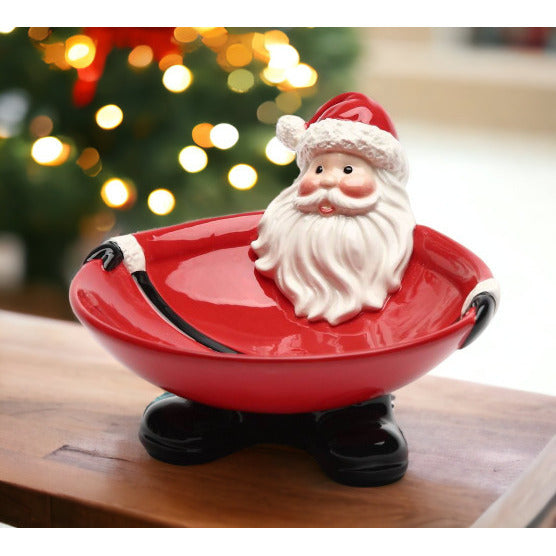 Ceramic  Santa Claus Candy BowlHome DcorKitchen DcorChristmas Dcor, Image 2