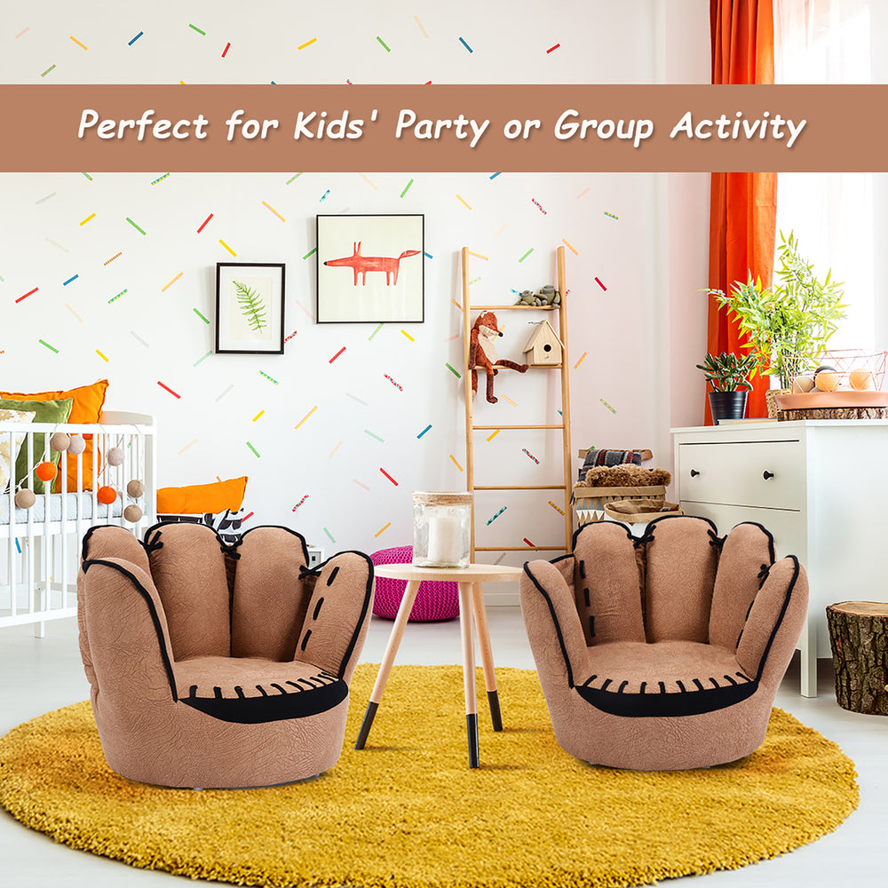 Kids Sofa Five Finger Armrest Chair Couch Children Living Room Toddler Gift Image 2