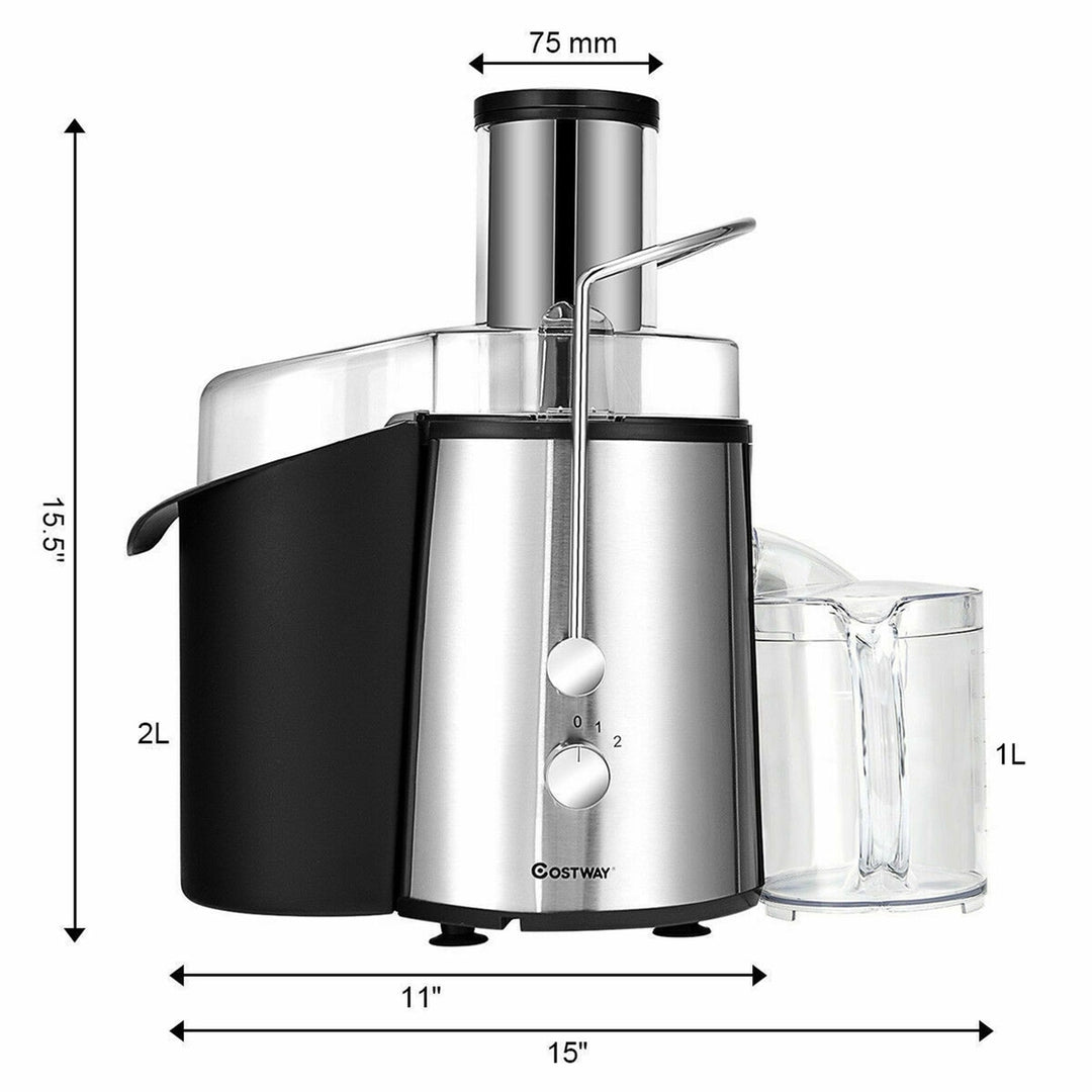 Electric Juicer Wide Mouth Fruit and Vegetable Centrifugal Juice Extractor 2 Speed Image 3